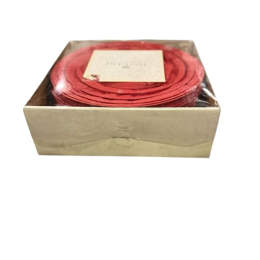 Pottery Barn Red Round Paper Lanterns – Set of 10 – New in Box Vintage Decor